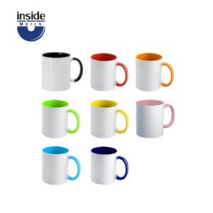 TAZA INTERIOR Y ASA A COLOR PARA SUBLIMAR